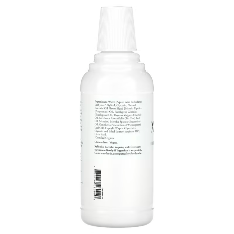 Product image: Now foods, solutions, xyliwhite mouthwash, fluoride-free, refreshmint, 16 fl oz (473 ml), , medium-null