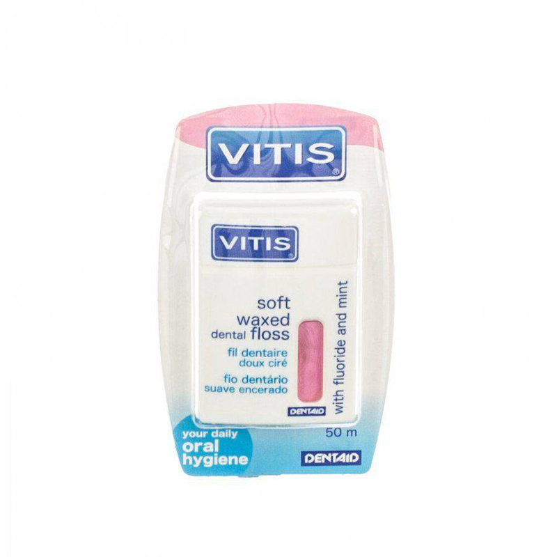 Vitis waxed flat normal yellow 0 dental floss, , medium image number null
