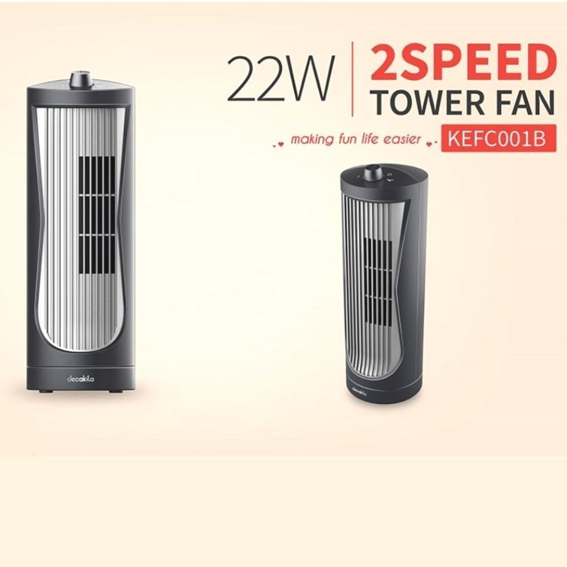 Product image: Decakila kefc001b ηλεκτρικός ανεμιστήρας στήλη 22w με ρύθμιση 2 ταχυτήτων, , medium-null