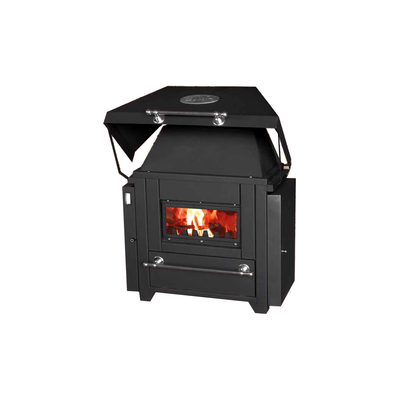 Solid fuel fireplace blist romeo 790x550x900mm with boiler 14-16kw 80tm, , medium