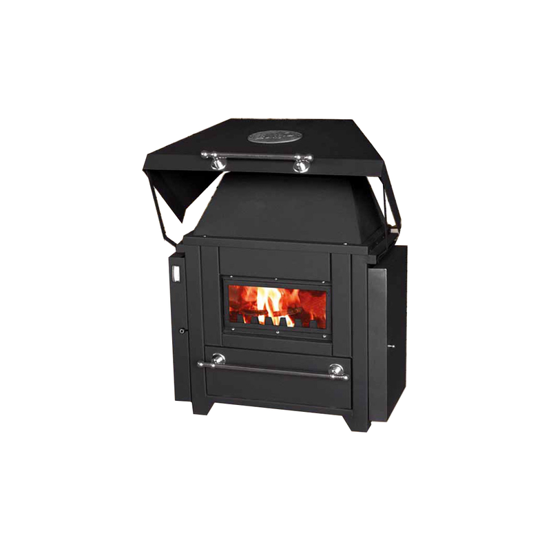 Solid fuel fireplace blist romeo 790x550x900mm with boiler 14-16kw 80tm, , medium-null