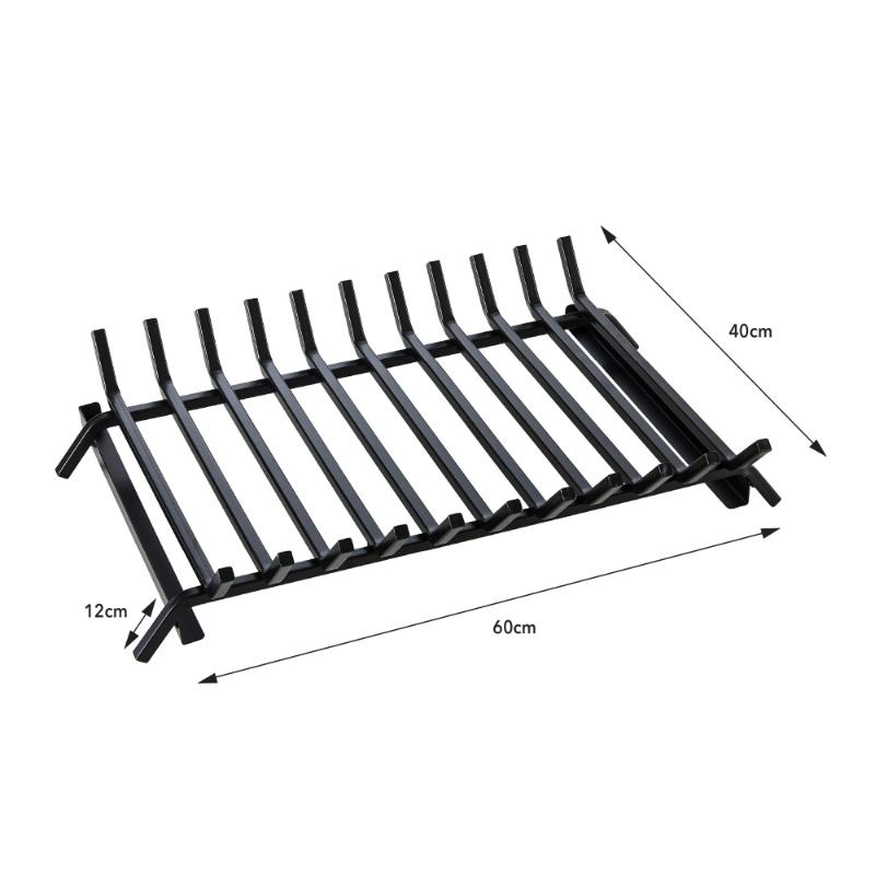 Bronx fireplace grate with ash tray, , medium-null