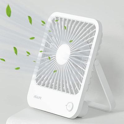 Jisulife desktop fan powerbank out fa26 white, , medium