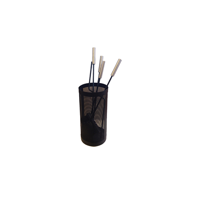 Home & camp fireplace accessory set 4 tem black container with s/s handles, , medium