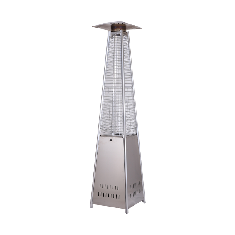 Product image: L.h garden outdoor gas stove pyramid with wheels 13kw s/s, , medium-null