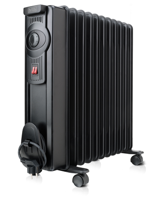 Black & decker bxra2300e oil radiator 2300w black, Black, medium