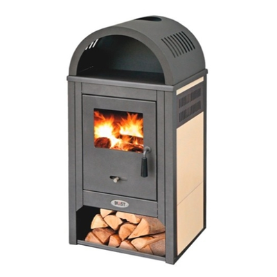 Blist vienna wood stove5 beigh 485 x460 x 1000 mm 10kw, , medium
