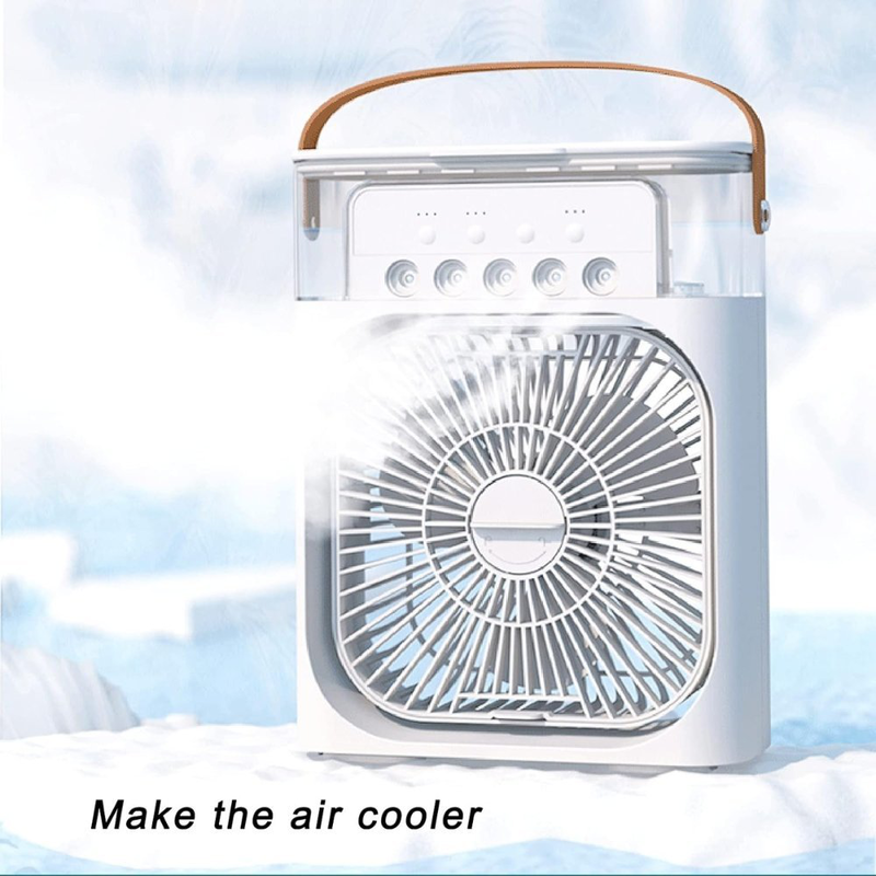 Product image: Green lyca portable Air cooler 3-in-1 | fan, humidifier & cooler with Type-C cable, 600ml tank (gl69442), , medium-null