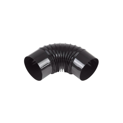 Fireplace corner 90 degrees black d 120