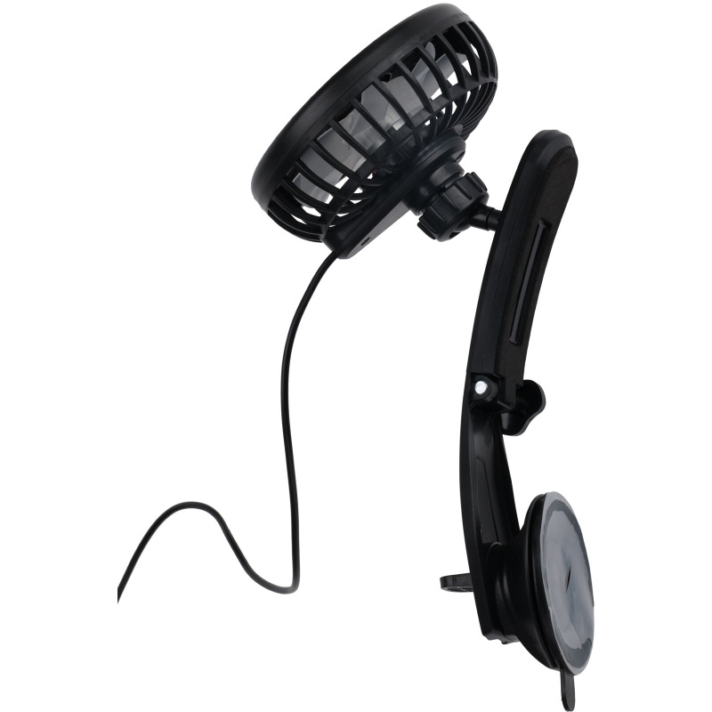 USB car fan 17.5x13x9.7cm - black, , medium-null