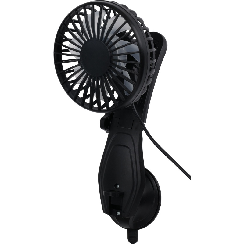 USB car fan 17.5x13x9.7cm - black, , medium-null