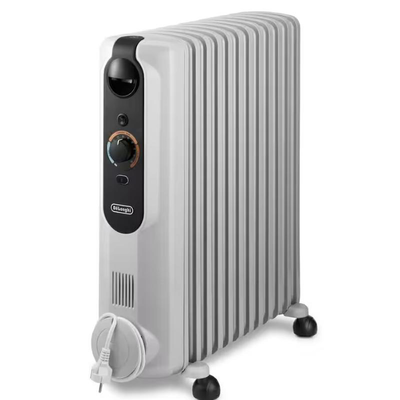 Delonghi oil radiator 2500w - white, White, medium