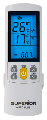 Superior supcu001 plus universal remote control for Aircontition, Black, medium