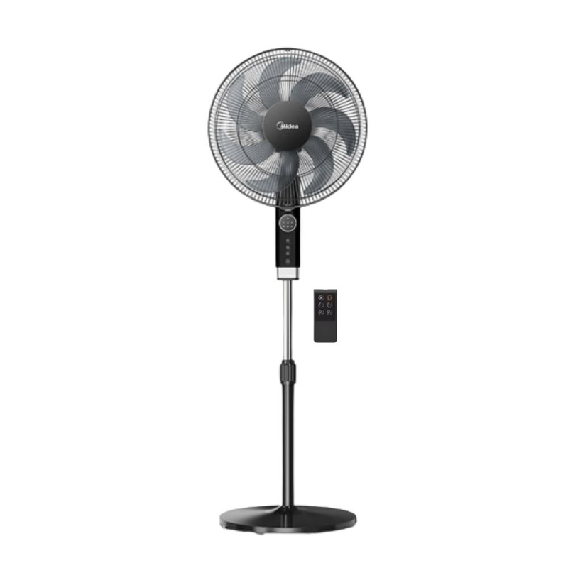 Product image: Midea ηλεκτρικός ανεμιστήρας δαπέδου με τηλεχειριστήριο, ρυθμιζόμενο ύψος & χρονοδιακόπτη (fs40-23mr), , medium-null