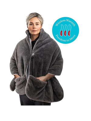Homedics soft heated shawl, , medium