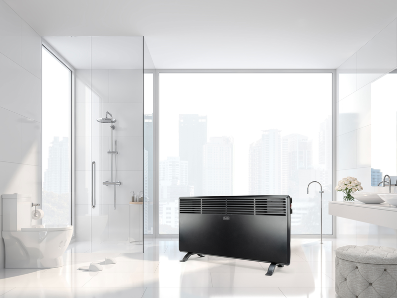 Product image: Black & decker bxcsh1800e wall panel heater 1800w black, , medium-null