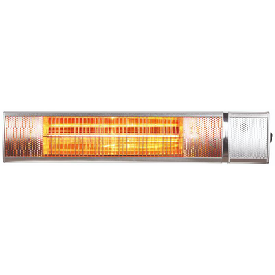 Wall mounted heater with golden tube 2000w with remote ip65, , medium