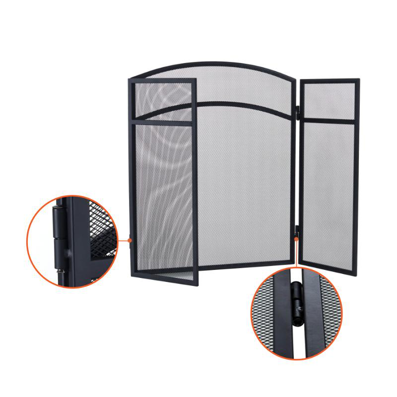 Bornx firescreen 96.5cm x 61cm black, , medium-null