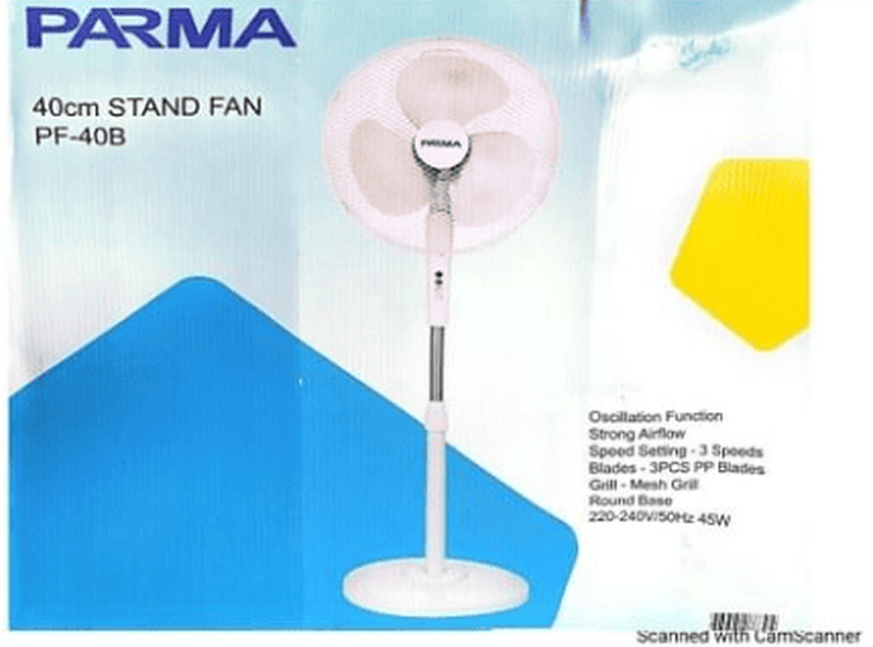 Pf-40b 16” stand fan 45w white 5605645286304, , medium-null
