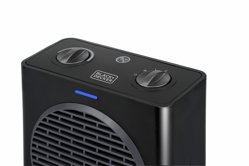 Black & decker bxsh1500e ceramic fan heater 1500w black, , medium-null