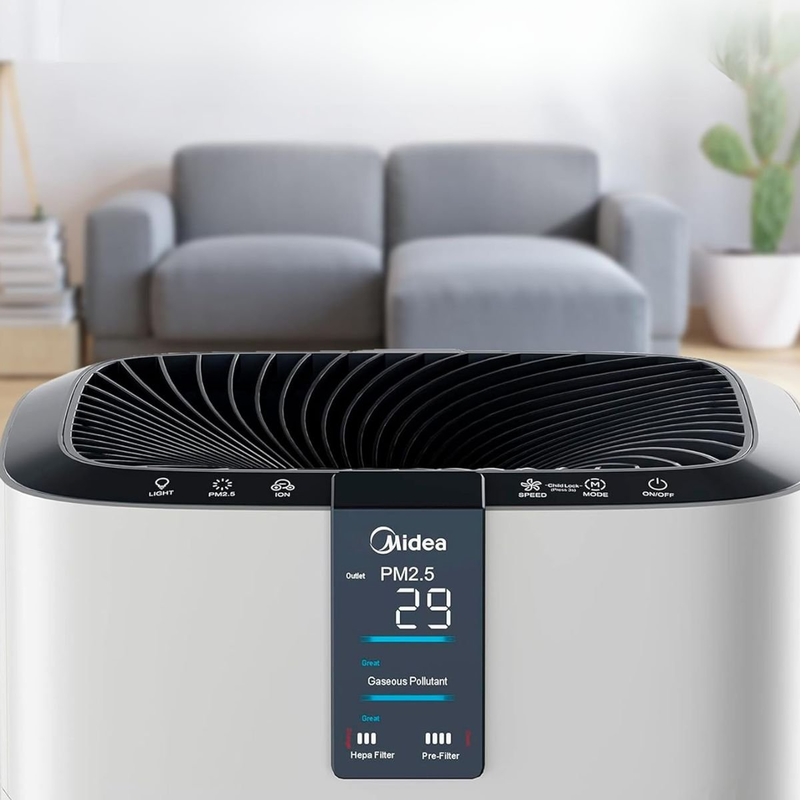 Midea &kappa;&alpha;&theta;&alpha;&rho;&iota;&sigma;&tau;ή&sigmaf; &alpha;έ&rho;&alpha; 84m&sup2; &mu;&epsilon; &phi;ί&lambda;&tau;&rho;&omicron; hepa & &omicron;&theta;ό&nu;&eta; Air purity md-kj700g-h32 &lambda;&epsilon;&upsilon;&kappa;ό, , medium-null