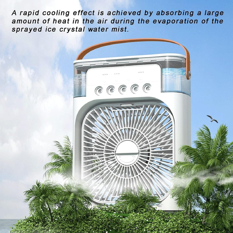 Product image: Green lyca gl69442 φορητός ψύκτης αέρα 3 σε 1 – ανεμιστήρας, υγραντήρα & ψύκτης με καλώδιο Type-C 600ml, , medium-null