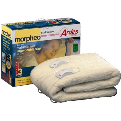 Ardes electric blanket pure wool double bed 150x160cm
