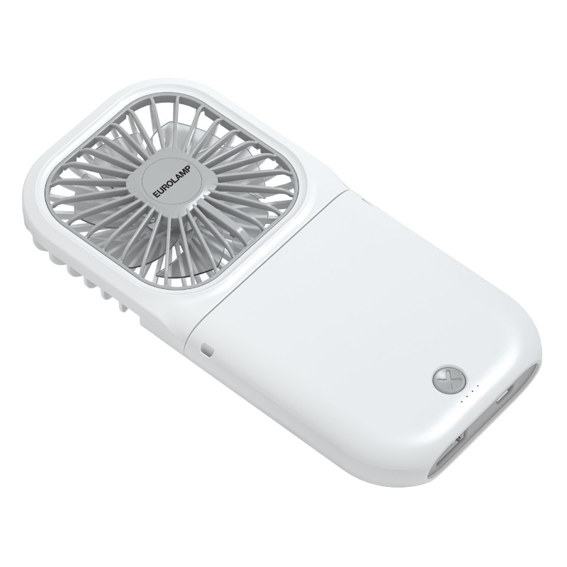 Eurolamp USB hand/neck fan - white-null