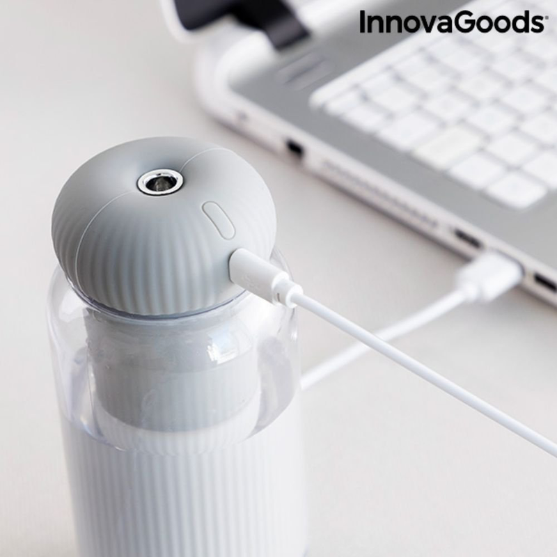 Innovagoods v0103247 υγραντήρας υπερήχων και διαχυτής αρώματος με led φωτισμό stearal, , medium-null