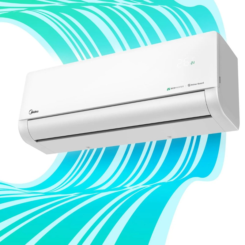 Midea ez-12rd6-o solstice series &kappa;&lambda;&iota;&mu;&alpha;&tau;&iota;&sigma;&tau;&iota;&kappa;ό 12000 btu inverter &mu;&epsilon; Wi-Fi, ai ecomaster & &iota;&omicron;&nu;&iota;&sigma;&tau;ή-null