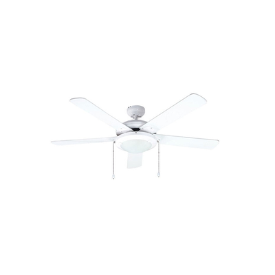 Otto ceiling fan 52 '' (130cm) d52018 5 wings 1 light white, White, medium