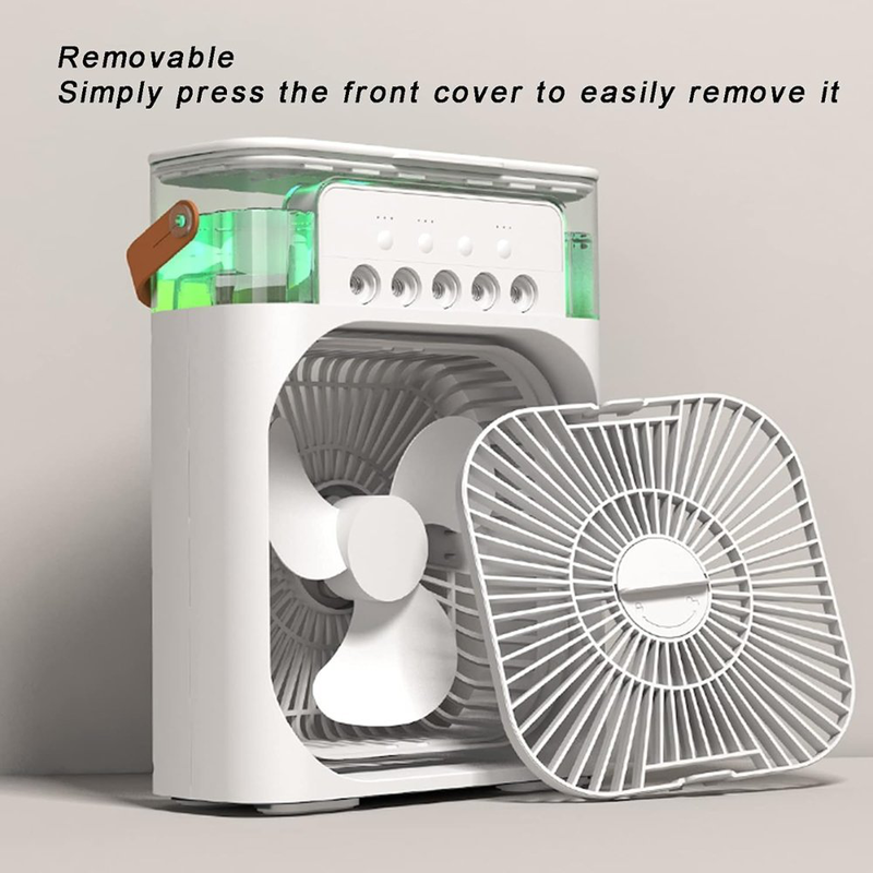 Product image: Green lyca portable Air cooler 3-in-1 | fan, humidifier & cooler with Type-C cable, 600ml tank (gl69442), , medium-null