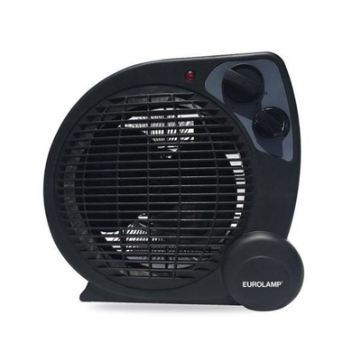 Eurolamp fan heater 2kw - black, , medium