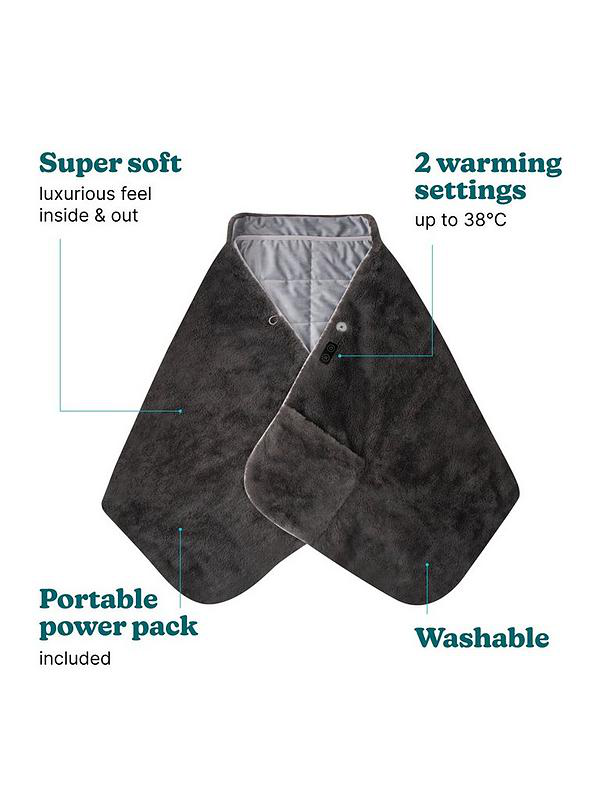 Homedics soft heated shawl, , medium-null
