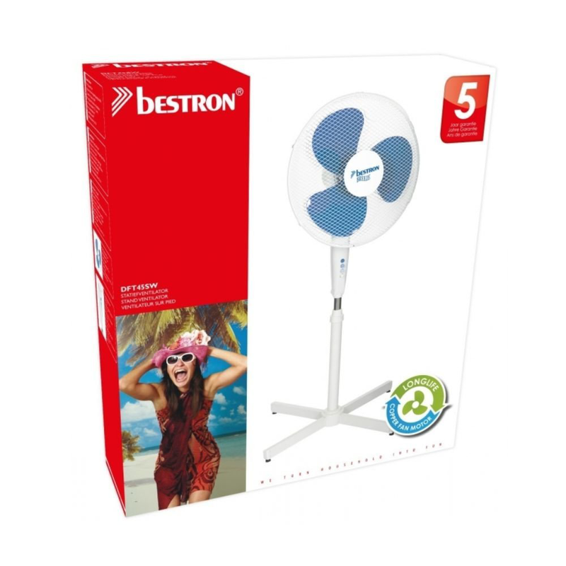 Product image: Bestron επιδαπέδιος ανεμιστήρας 500w μεγάλης απόδοσης με ρύθμιση ύψους, 4 ταχύτητες & λειτουργία ταλάντωσης, , medium-null