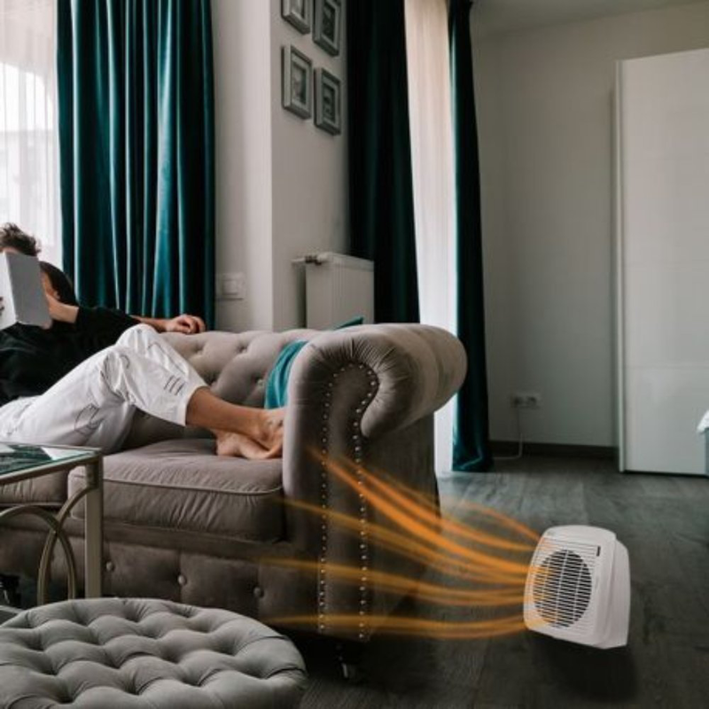 Delonghi ηλεκτρικό αερόθερμο με λαβή μεταφοράς για άμεση ζεστασιά, , medium-null