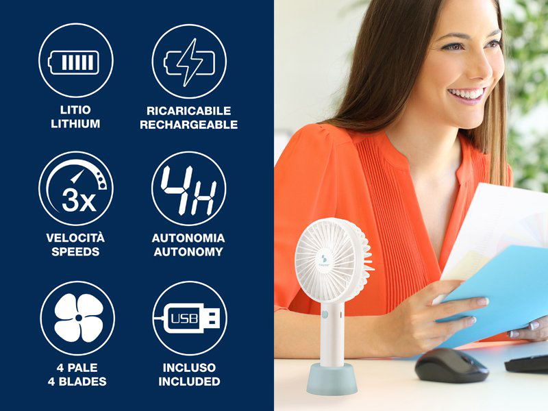 Beper rechargeable mini fan cod p206ven401, , medium-null