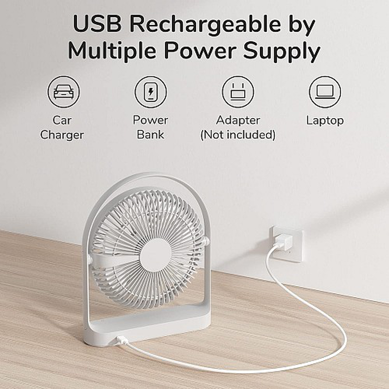Jisulife desktop portable fan fa27 gray, , medium-null