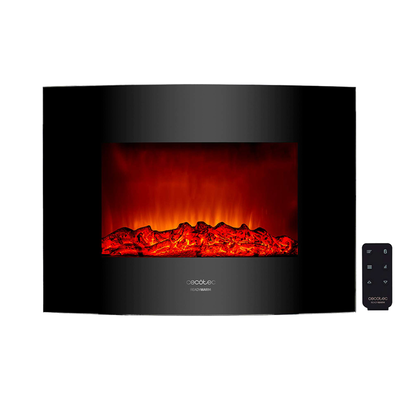 Readywarm 2200 curved flames cec-05365, Black, medium