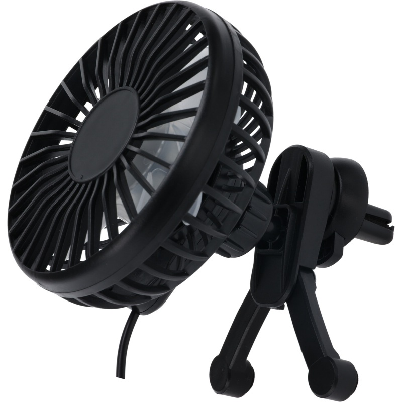 USB car fan 17.5x13x9.7cm - black, , medium-null