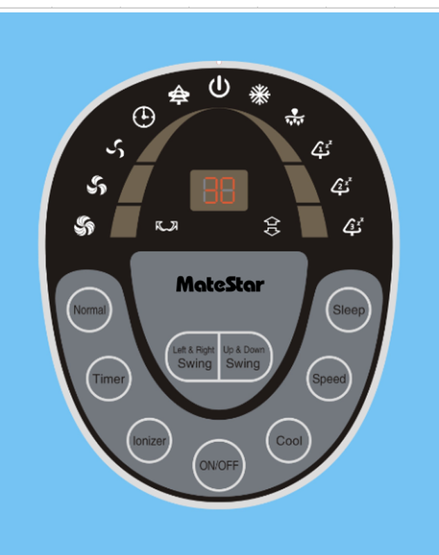 Matestar Air cooler 20l 200w mat-11d, , medium-null