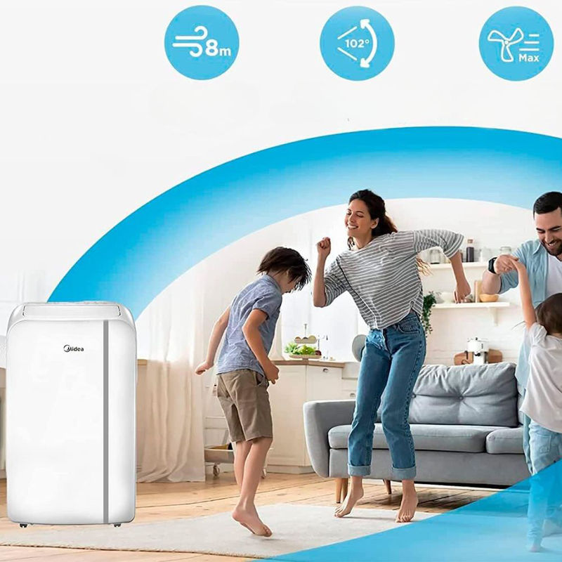 Midea φορητό κλιματιστικό 3500w με hepa φίλτρο, 3 ταχύτητες & τηλεχειριστήριο (mppdb-13crn7-qb6), , medium-null