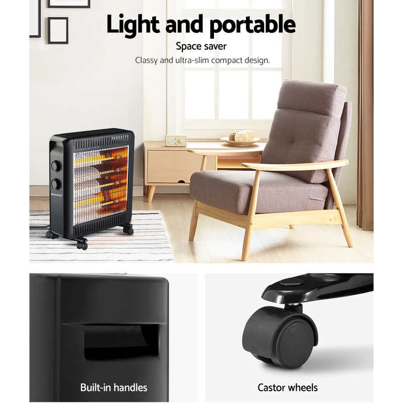 Matestar supreme quartz heater  2200w mat-22bk, , medium-null