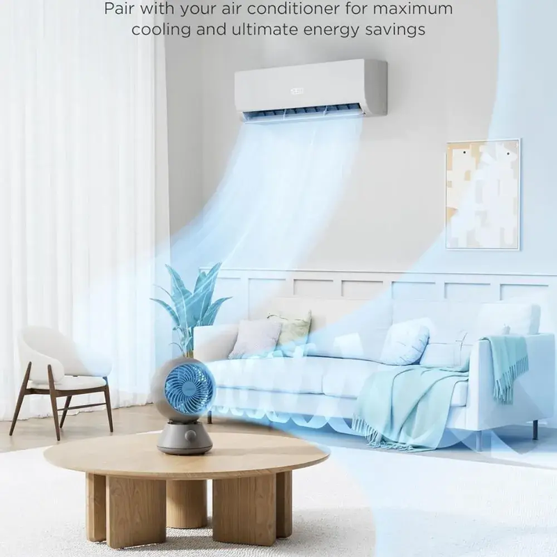 Midea fg15-24jk table fan with 3 speeds, Air circulation mode & turboforce technology, , medium-null