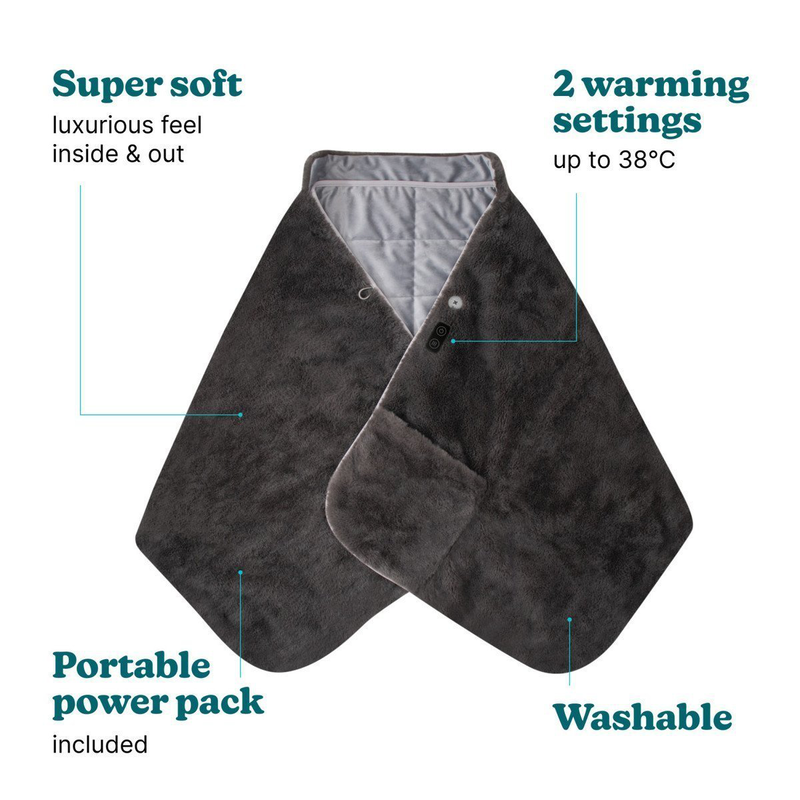 Homedics electric heating blanket & soft shawl hcm-swl100, , medium-null