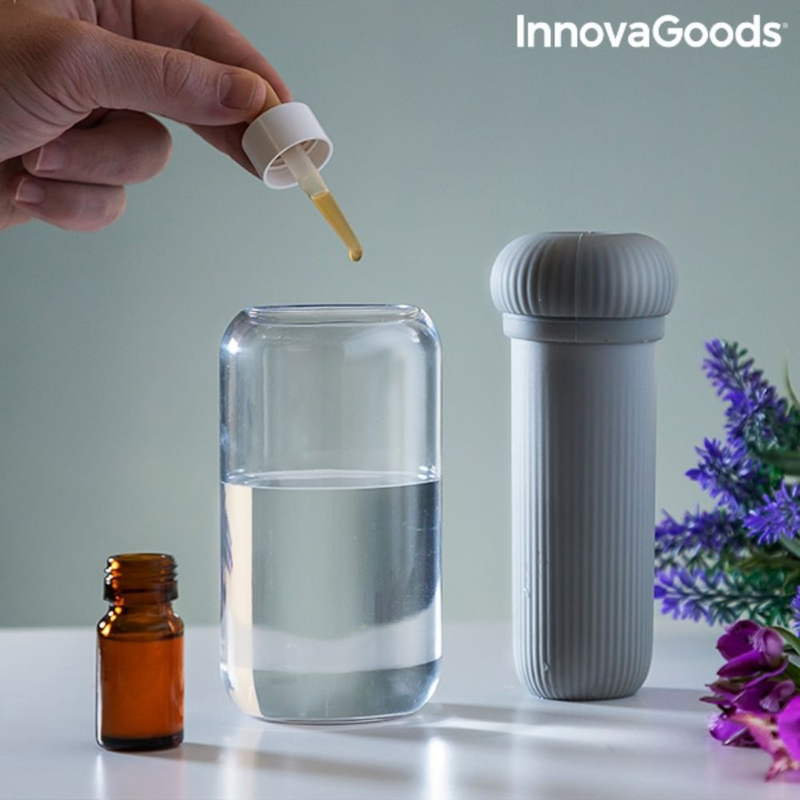 Innovagoods v0103247 υγραντήρας υπερήχων και διαχυτής αρώματος με led φωτισμό stearal, , medium-null