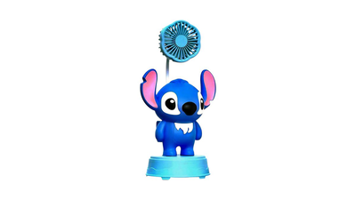 Stitch portable fan (blue), , medium