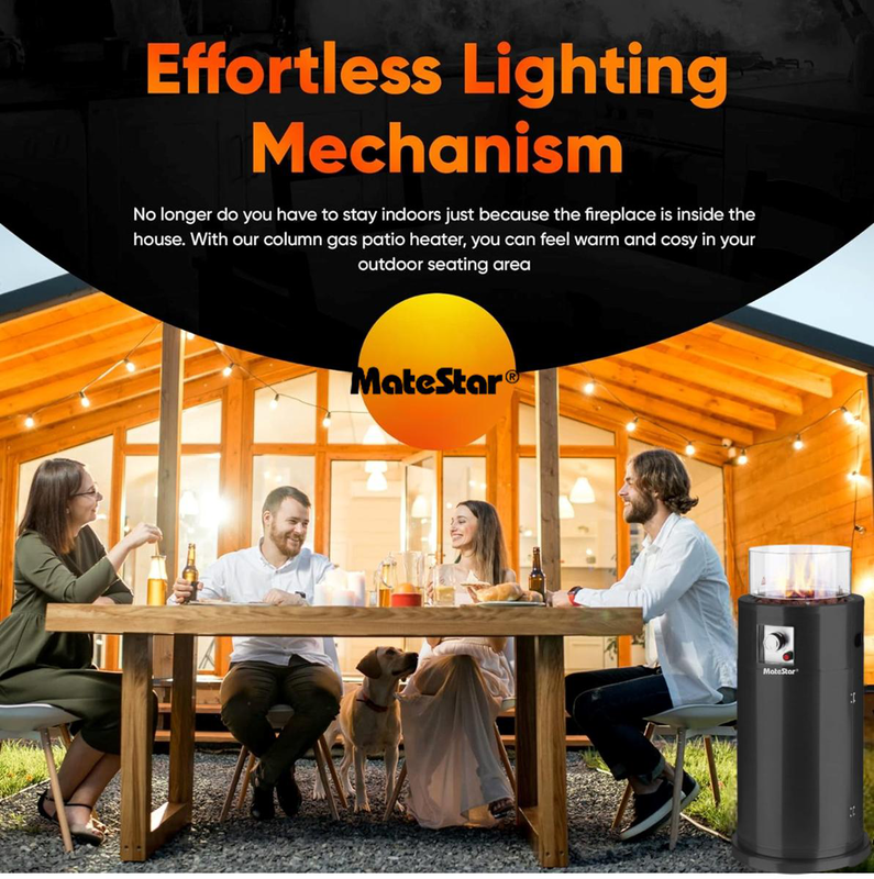 Matestar patio area heater fire pit mat-5004bk, , medium-null