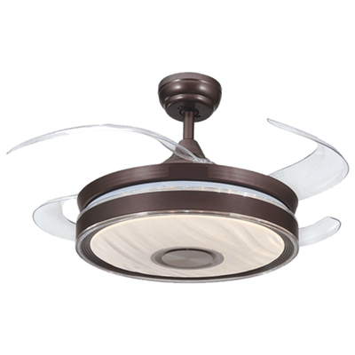 Sunlight 'typhoon' ceiling fan dc motor 4-retractable blades 42-inch brown led 36w 3240lm rgb+cct di
