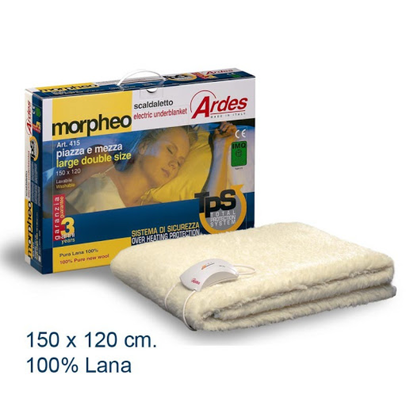 Product image: Ardes morpheo electric blanket pure wool 150x120cm, , medium-null